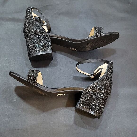 BRAND NEW SB-HANNA BY BETSEY JOHNSON MARI RHINESTONE BLOCK HEEL DRESS SA… - Picture 6 of 16